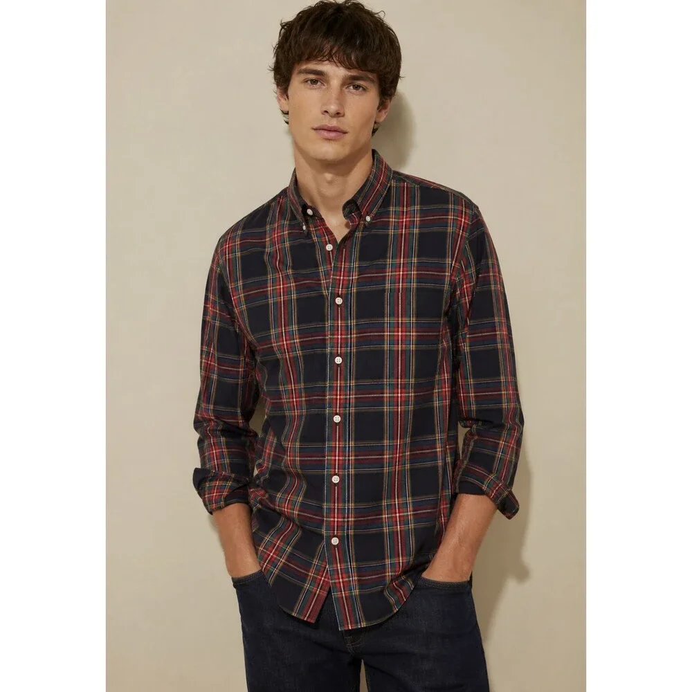 NWT J. Crew Shirt Classic Fit Tartan Plaid Button-Down Shirt Large Tall